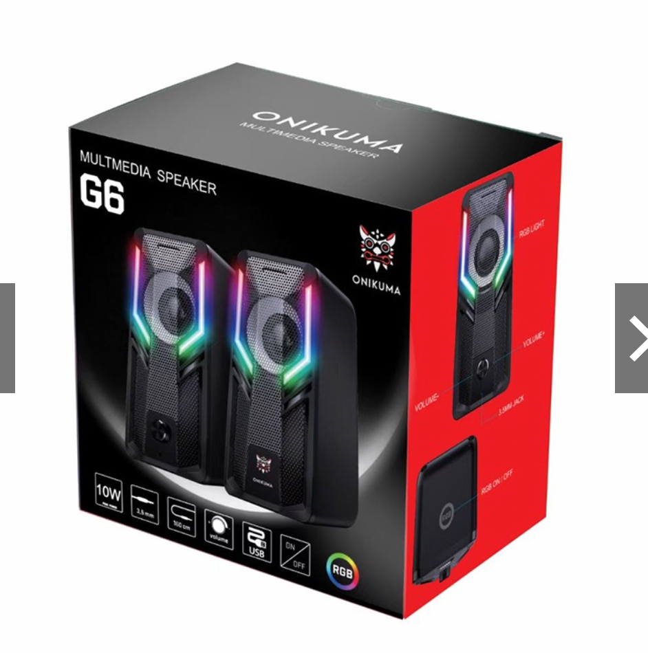 PARLANTES GAMER ONIKUMA G6 RGB PC