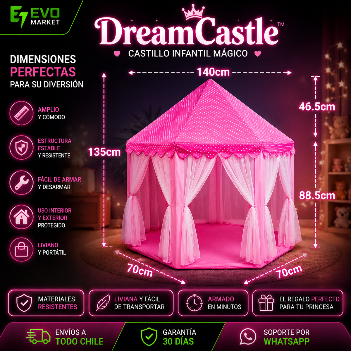 👑 DreamCastle™ | Castillo Infantil Mágico