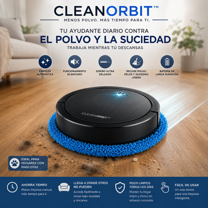✨ CleanOrbit™ | Menos polvo, Más tiempo para ti.