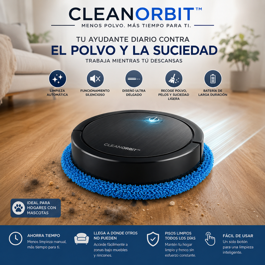 ✨ CleanOrbit™ | Menos polvo, Más tiempo para ti.
