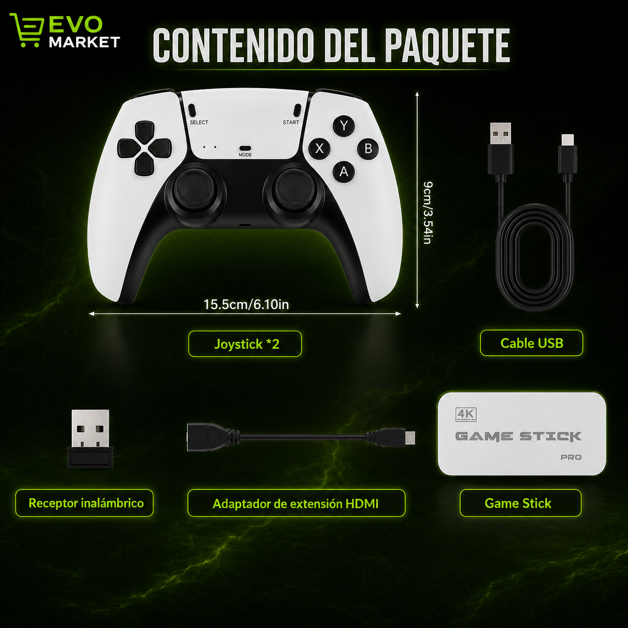 RetroPlay™ M15 Plus | Consola Familiar con +2.000 Juegos Clásicos