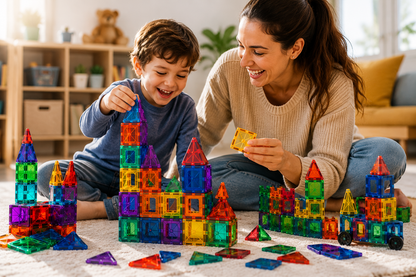 SmartBlocks™ | 97 Piezas Magnéticas para Construir, Aprender e Imaginar Sin Límites