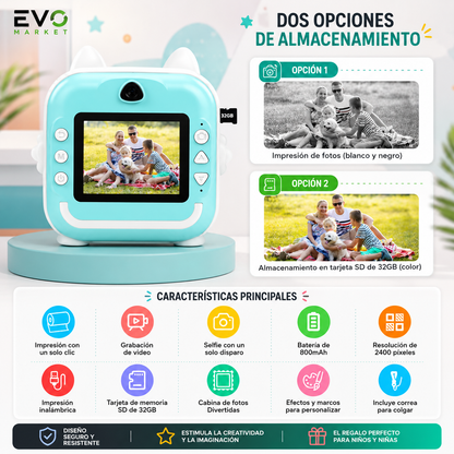 📸 SnapStory™ | Cámara Instantánea Infantil