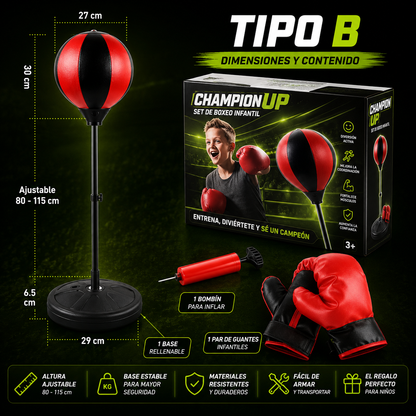🥊 ChampionUp™ | Set de Boxeo Infantil