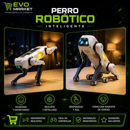 RoboBuddy™ AI | Perro Robot Inteligente que Aprende, Juega y Acompaña
