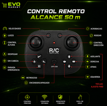 SkyPilot™ X | Drone de Combate Inteligente para Acrobacias y Aventuras Aéreas