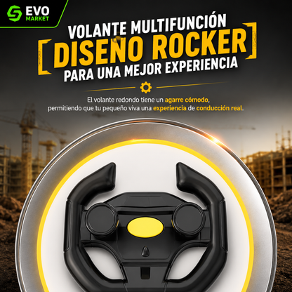 👷 BuildMaster™ | Excavadora Eléctrica Infantil