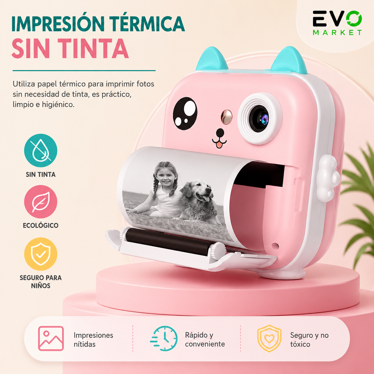 📸 SnapStory™ | Cámara Instantánea Infantil