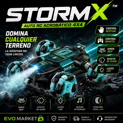 ⚡ StormX™ | Auto RC Acrobático 4X4