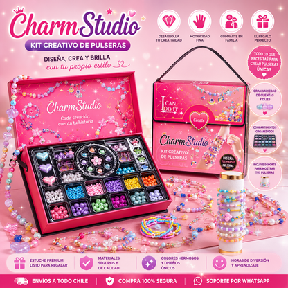 ✨ CharmStudio™ | Kit Creativo para Diseñar Pulseras
