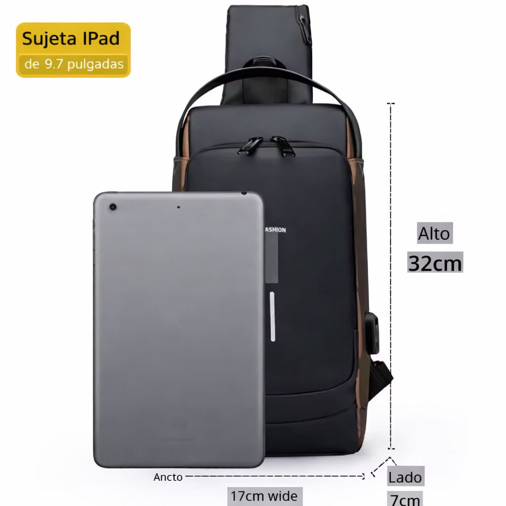 Mochila Slim-Bag Antirrobo Inteligente con Puerto USB 🔒⚡