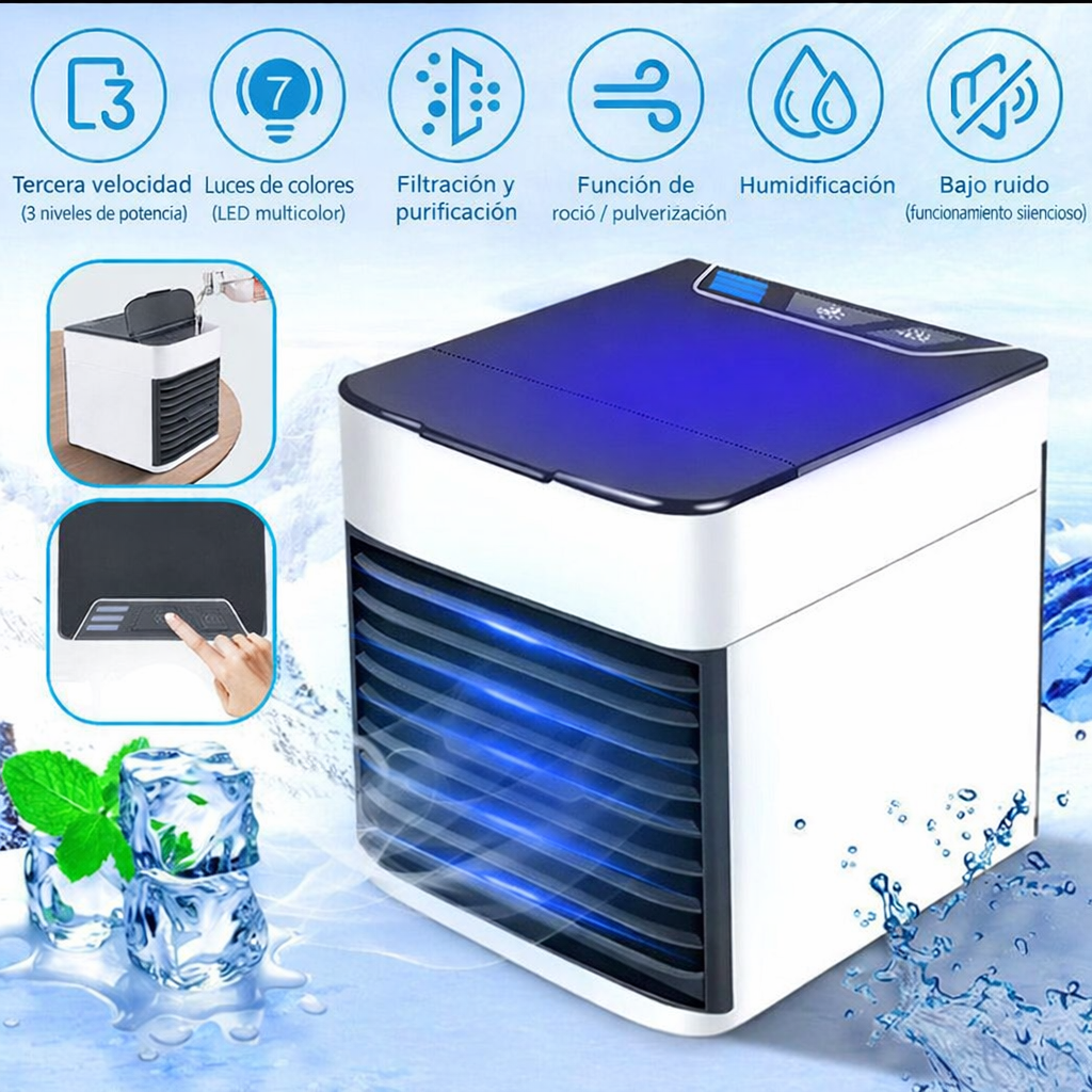 Mini Aire Acondicionado USB Portátil – Enfría al Instante | Bajo Consumo y Ultra Silencioso