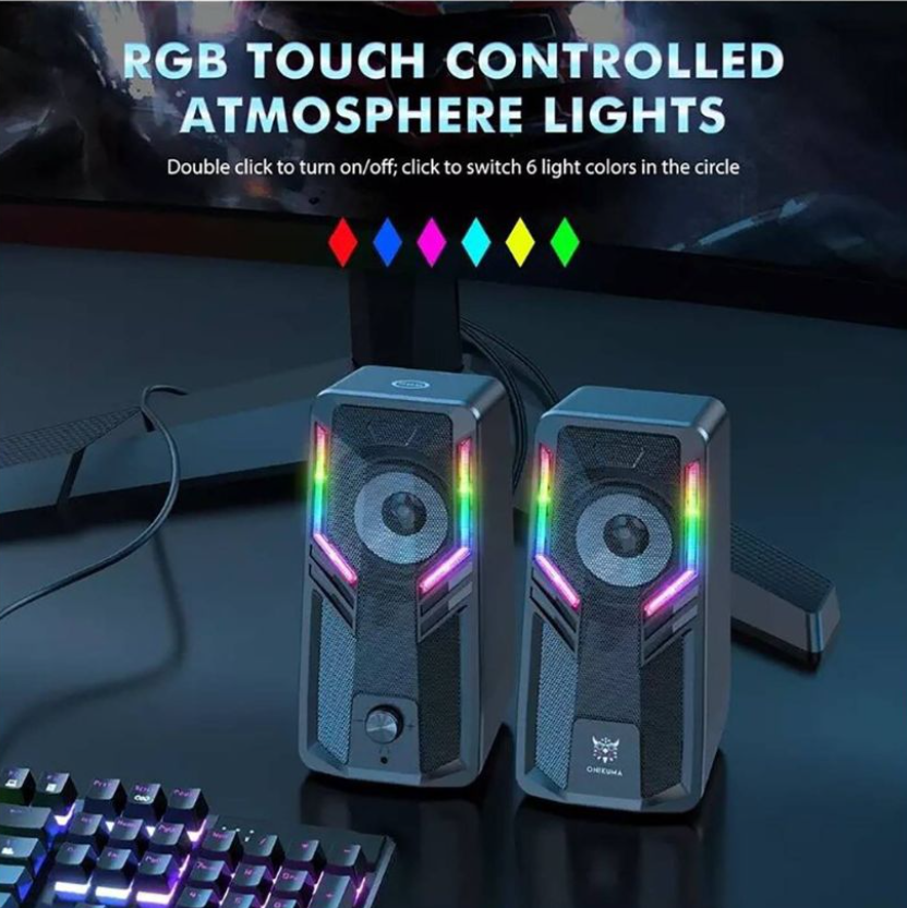 PARLANTES GAMER ONIKUMA G6 RGB PC