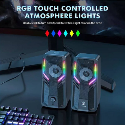 PARLANTES GAMER ONIKUMA G6 RGB PC