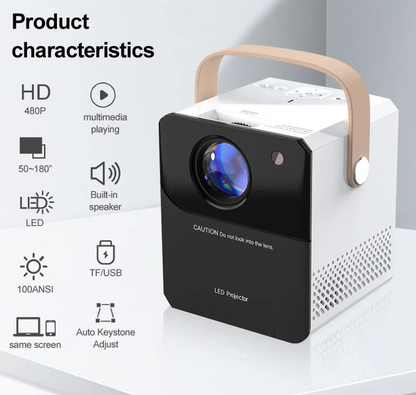 📽️ Proyector HD portátil: Vive la experiencia del cine sin salir de casa
