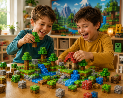 BlockWorld™ | 75 Bloques Magnéticos para Construir tu Propio Mundo