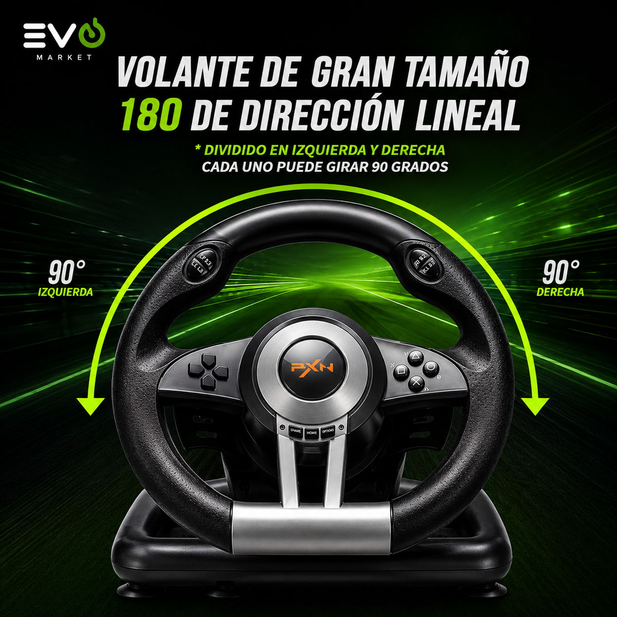 ApexDrive™ | Volante Gamer con Pedales y Palanca de Cambios para una Experiencia de Conducción Real