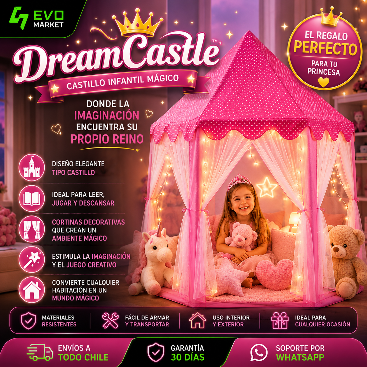 👑 DreamCastle™ | Castillo Infantil Mágico