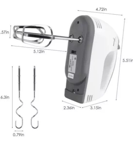 Batidora De Mano Electrica De Cocina